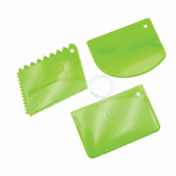 Kit Peines Alisador Pastel Raspa Marcador Glasear Repostería