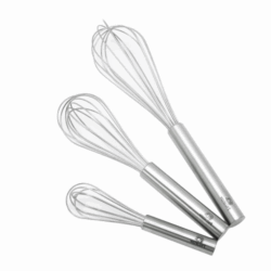 Juego 3 Batidores Acero Inoxidable 3 Medidas