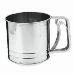 Sernidor Tamizador De Harina Acero Inoxidable 3 Tazas