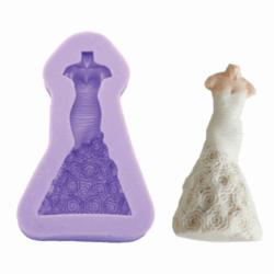 Molde de Silicón Vestido de Gala