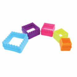 Juego De 5 Cortadores De Galleta Cuadrado