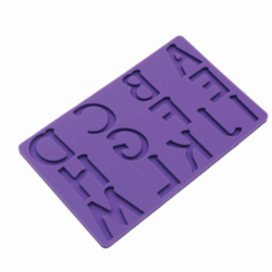 Molde De Silicon Para Fondant Letras A-M