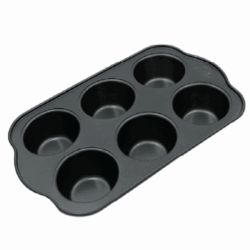 Molde Para Muffin Charola 6 Muffins Grande 7 Cm