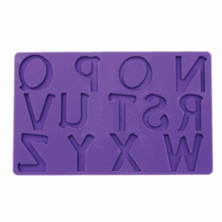 Molde De Silicon Para Fondant Letras N-Z