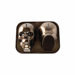 Molde De Aluminio Para Pan Pastel Gelatina Skull Nordicware