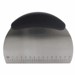 Espatula Alisador Raspador Cortador De Masa Mango Negro